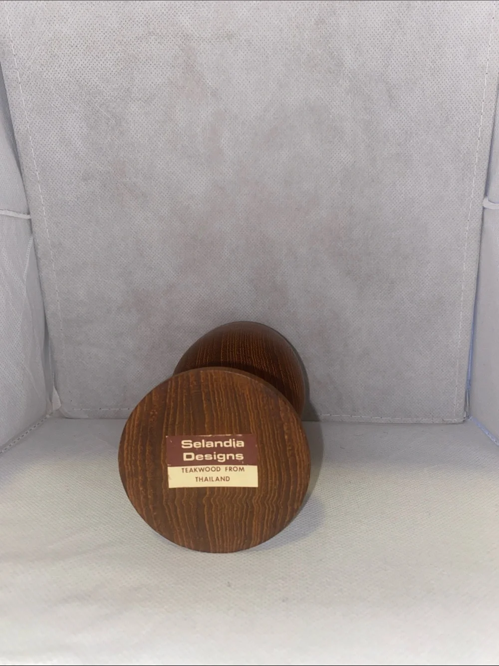 Teakwood Goblet Wine Glass - Brown